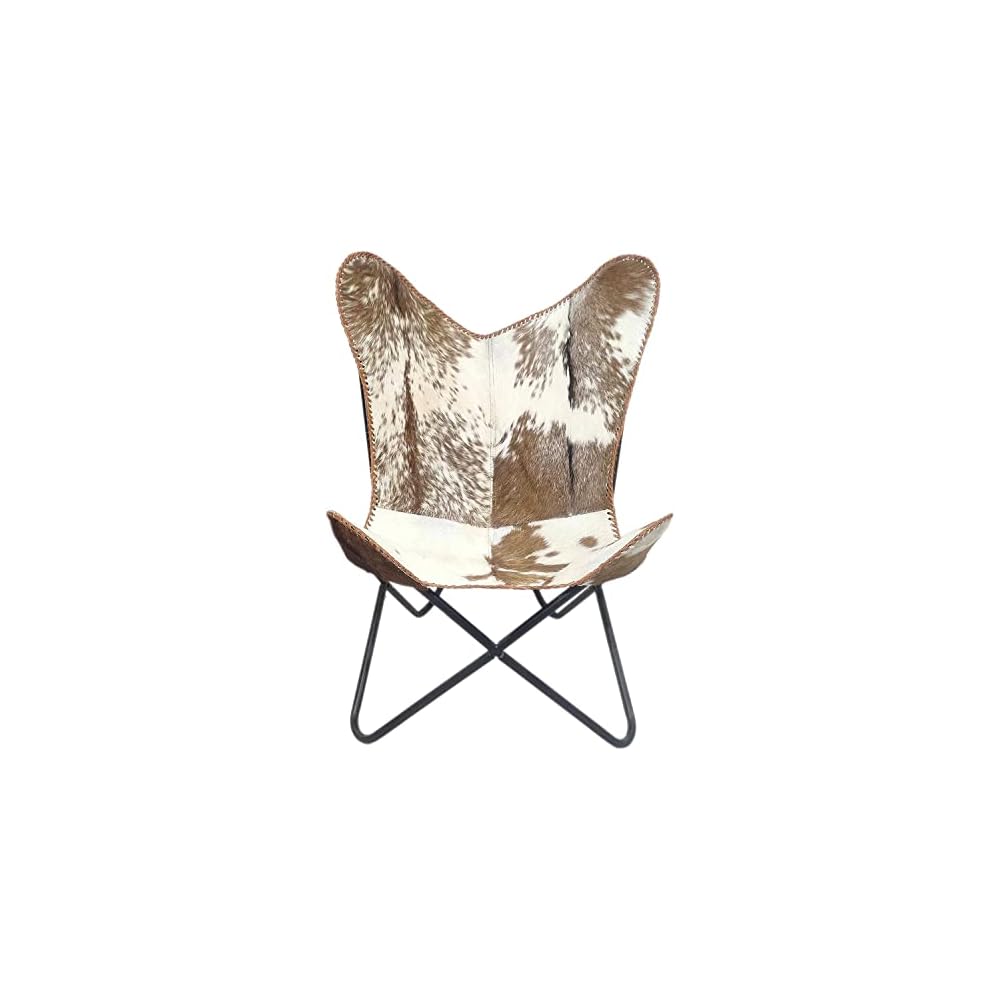 Leather Butterfly Chair – Butterfly Chair Cover – Handmade Leather Hairon Chair Cover – Vintage Leather Chair Cover – Hand Side Stitch Cover